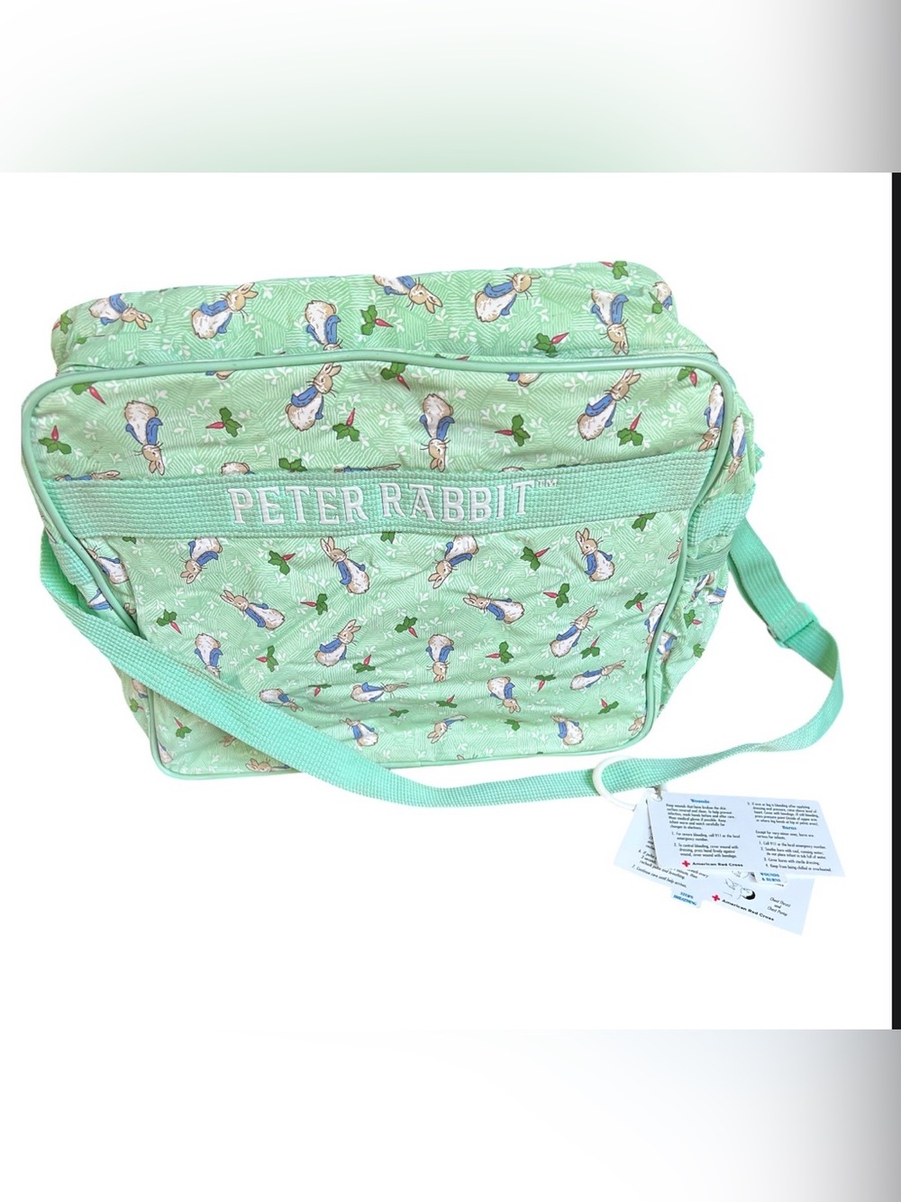 NWT Vintage  Mint Green Crossbody Peter Rabbit  Bag